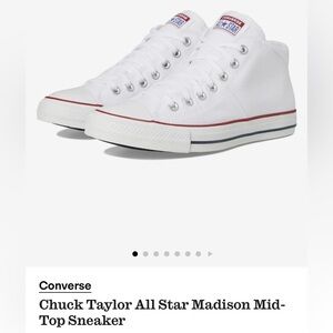 Converse Women's White Mid-Top Madison Sneakers